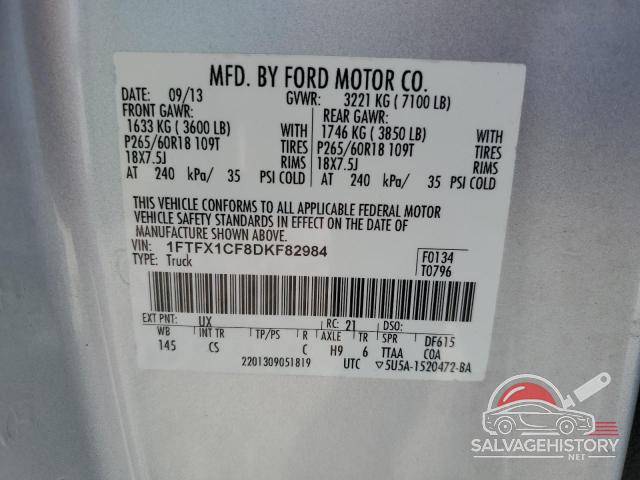 1FTFX1CF8DKF82984 2013 FORD F-150 photo no. 12