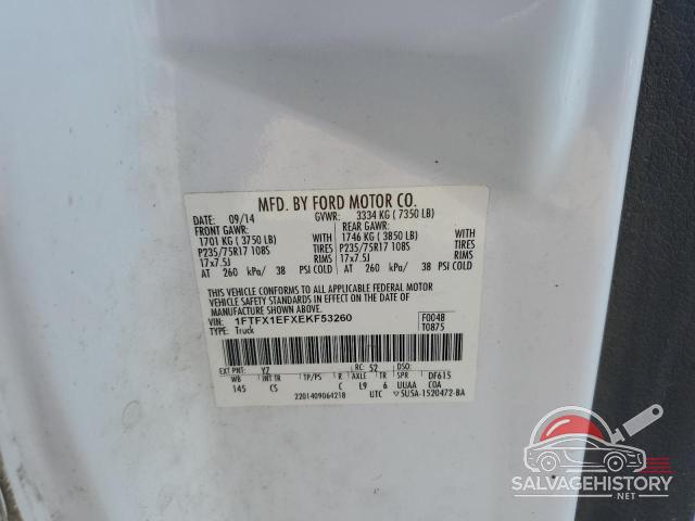 1FTFX1EFXEKF53260 2014 FORD F-150 photo no. 12
