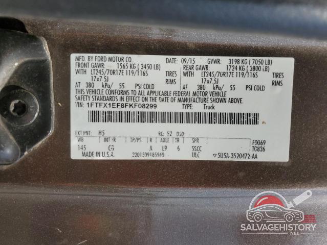 1FTFX1EF8FKF08299 2015 FORD F-150 photo no. 13