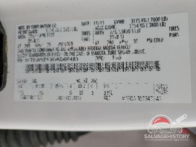 1FTEW1EF3GKD09483 2016 FORD F-150 photo no. 12