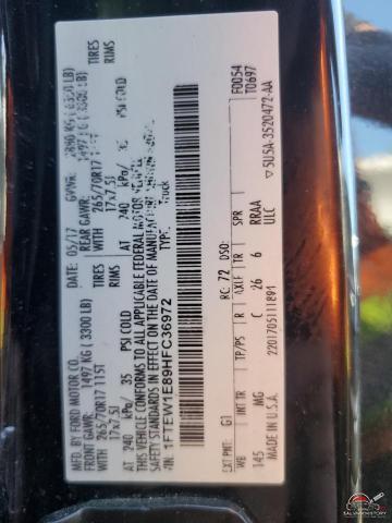 1FTEW1E89HFC36972 2017 FORD F-150 photo no. 12