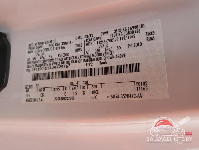 1FTEX1C51JKF29767 2018 FORD F-150 photo no. 12