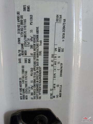 1FTEX1C52JKE82037 2018 FORD F-150 photo no. 12