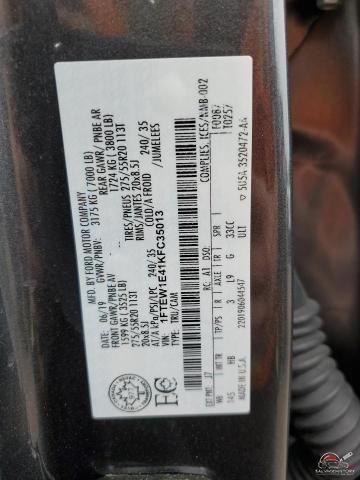 1FTEW1E41KFC35013 2019 FORD F-150 photo no. 12