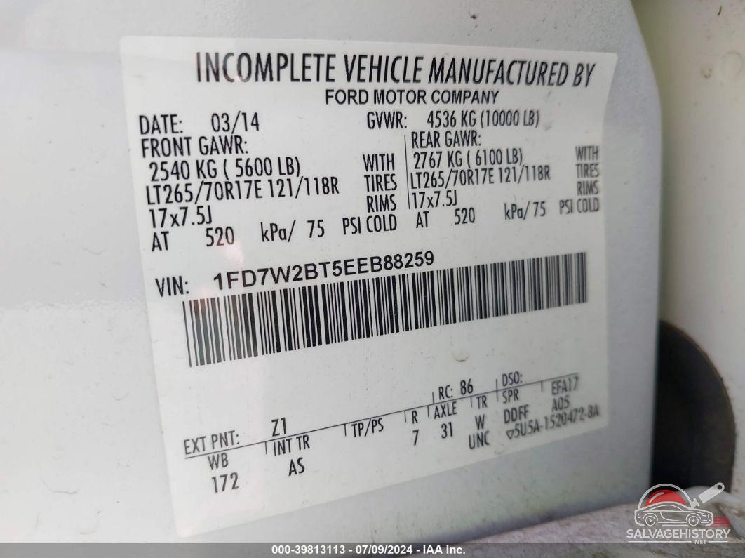 1FD7W2BT5EEB88259 2014 FORD F-250 photo no. 9