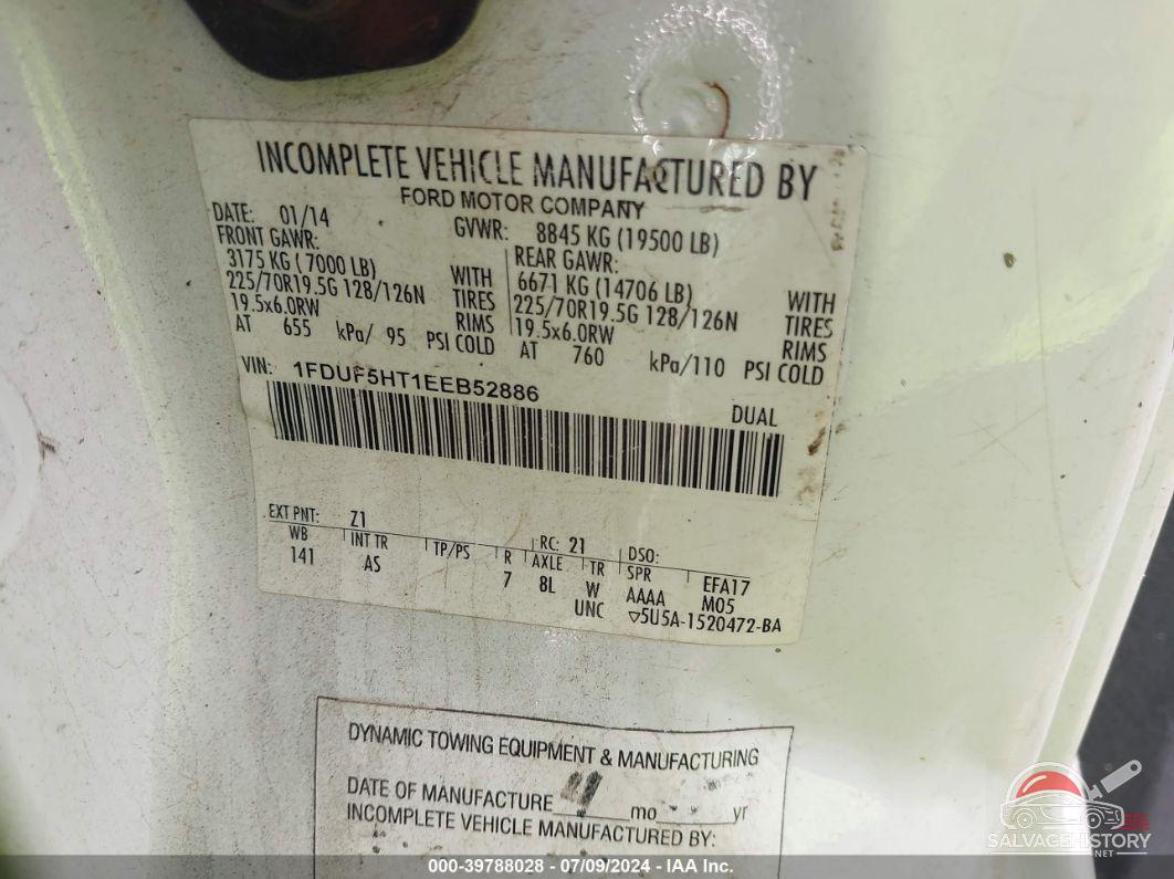 1FDUF5HT1EEB52886 2014 FORD F-550 CHASSIS photo no. 8