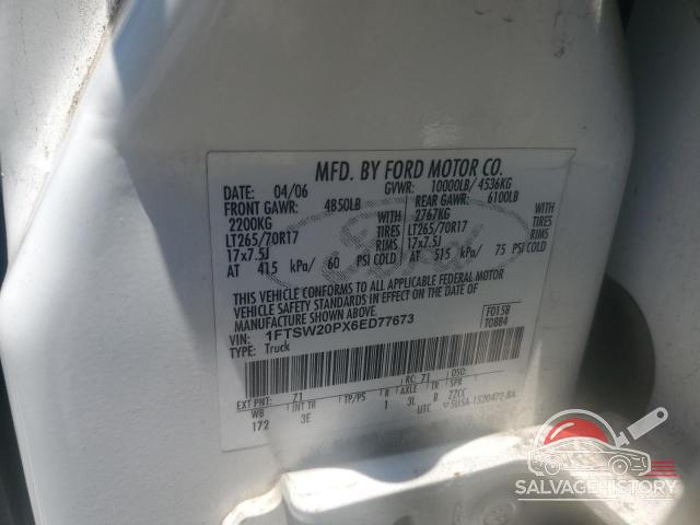 1FTSW20PX6ED77673 2006 FORD F250 photo no. 12