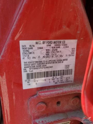 1FTSW21P47EA82391 2007 FORD F250 photo no. 12