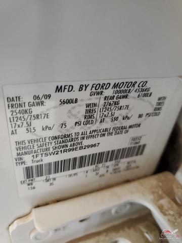 1FTSW21R99EB29967 2009 FORD F250 photo no. 12