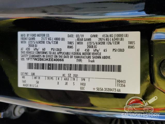 1FT7W2B63KEE40066 2019 FORD F250 photo no. 13