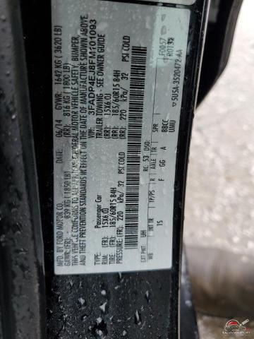 3FADP4EJ8FM101093 2015 FORD FIESTA photo no. 12