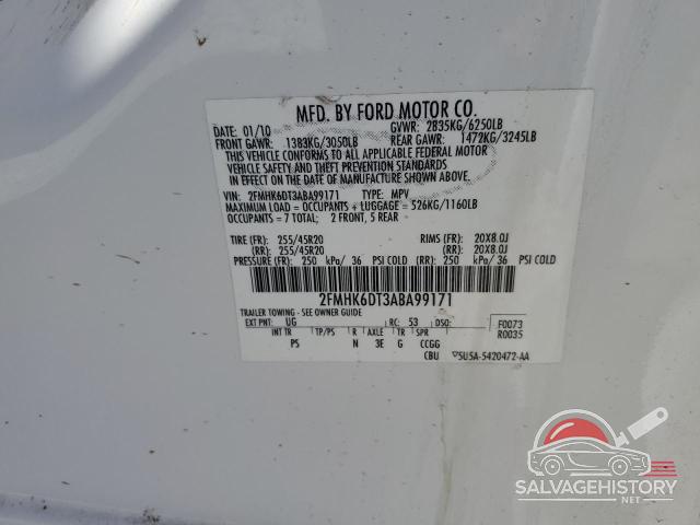 2FMHK6DT3ABA99171 2010 FORD FLEX photo no. 13