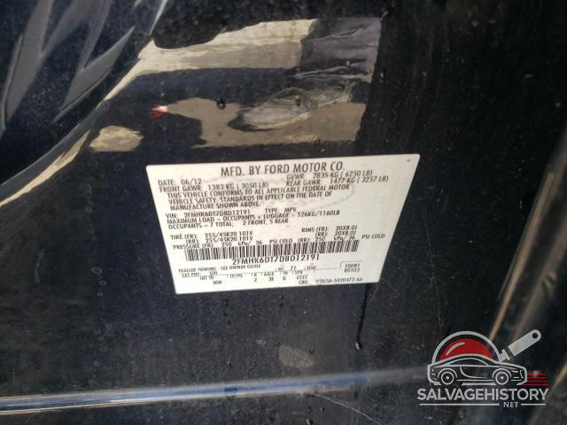2FMHK6DT7DBD12191 2013 FORD FLEX photo no. 12