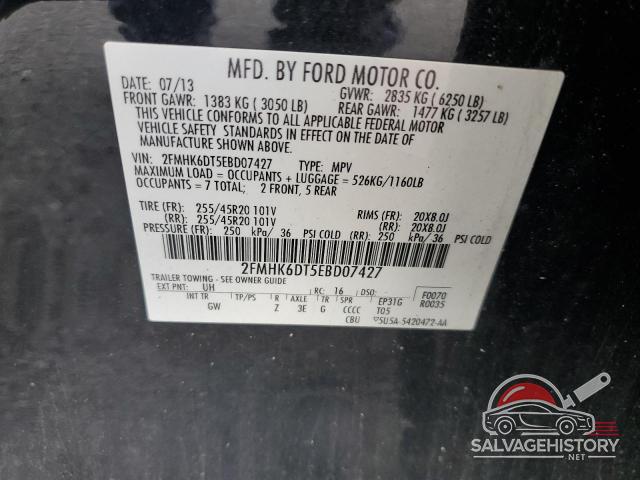 2FMHK6DT5EBD07427 2014 FORD FLEX photo no. 14