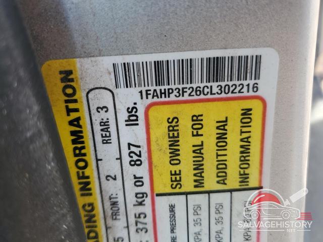 1FAHP3F26CL302216 2012 FORD FOCUS photo no. 12
