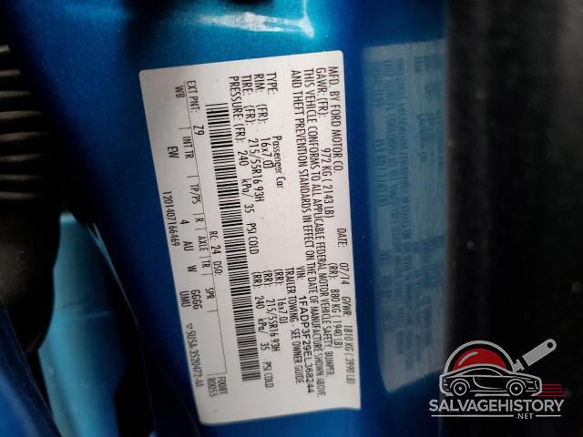 1FADP3F29EL368244 2014 FORD FOCUS photo no. 14