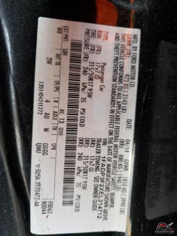 1FADP3F2XEL314712 2014 FORD FOCUS photo no. 12