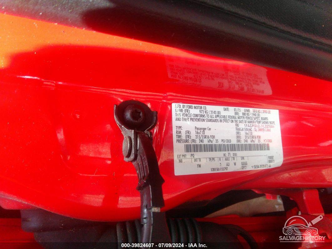 1FADP3K2XFL223205 2015 FORD FOCUS photo no. 9