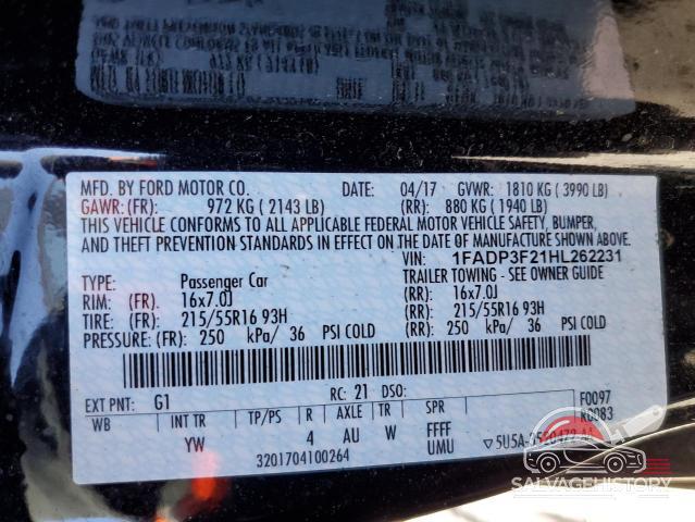 1FADP3F21HL262231 2017 FORD FOCUS photo no. 13