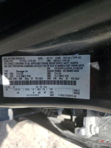 1FADP3J25HL218238 2017 FORD FOCUS photo no. 12