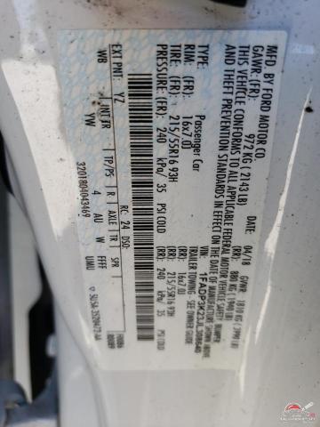1FADP3K23JL308640 2018 FORD FOCUS photo no. 13