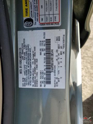 3FAHP08169R138544 2009 FORD FUSION photo no. 12