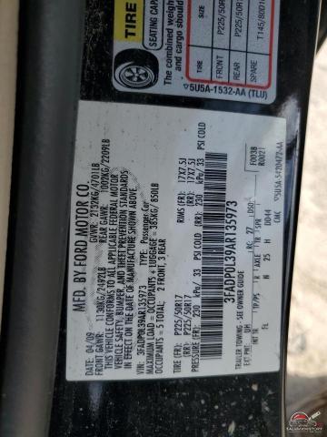 3FADP0L39AR135973 2010 FORD FUSION photo no. 12