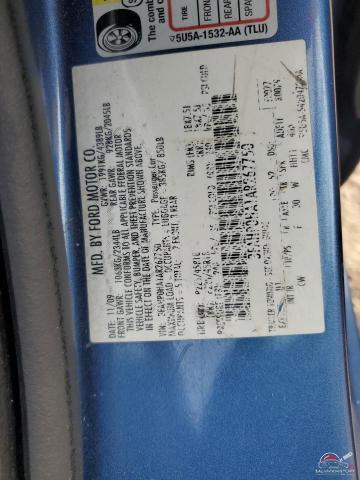 3FAHP0HA1AR267750 2010 FORD FUSION photo no. 12