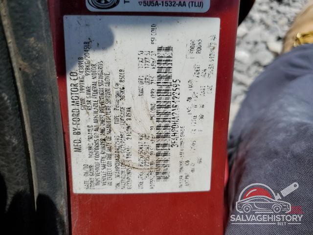 3FAHP0HA2AR422595 2010 FORD FUSION photo no. 12