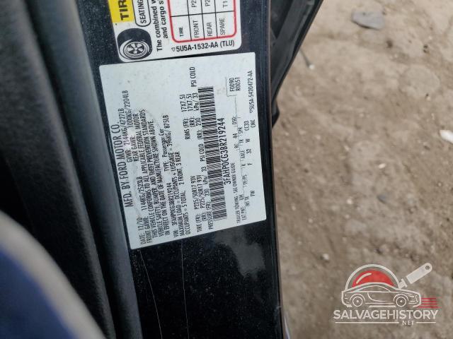 3FAHP0CG3BR219244 2011 FORD FUSION photo no. 12