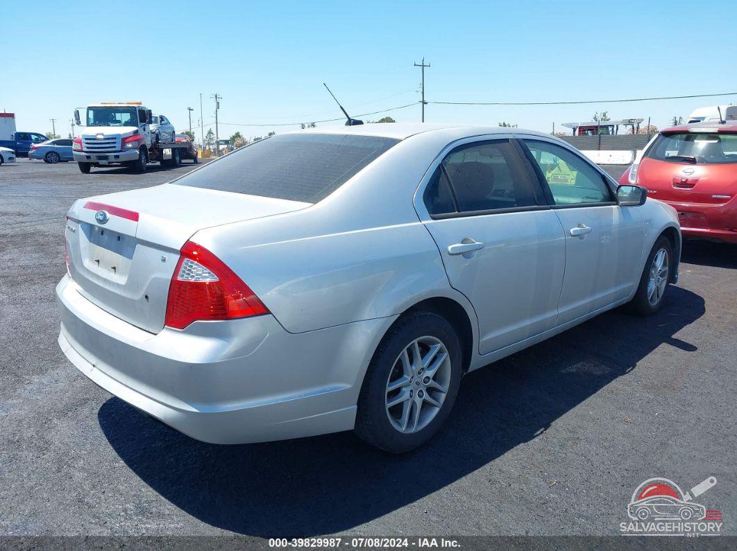 3FAHP0GA0BR121925 2011 FORD FUSION photo no. 4