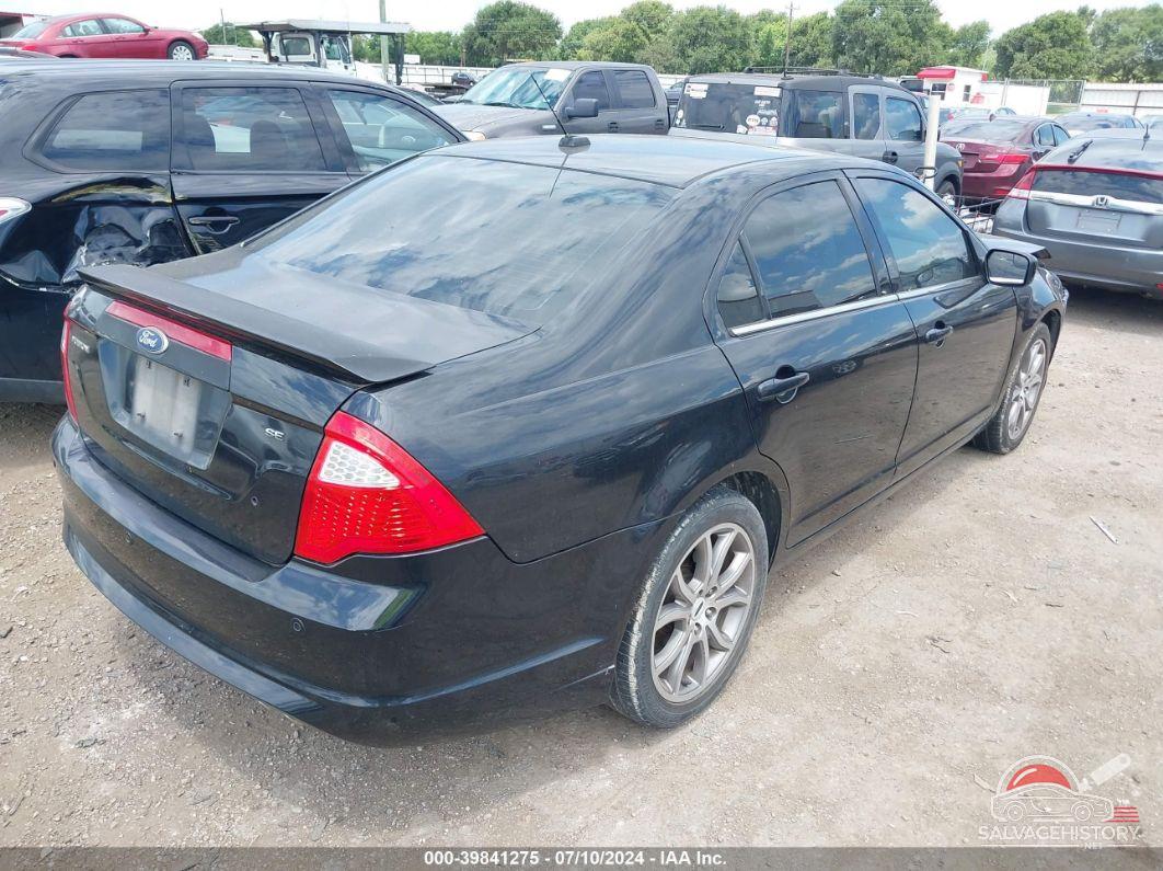 3FAHP0HAXBR108727 2011 FORD FUSION photo no. 4