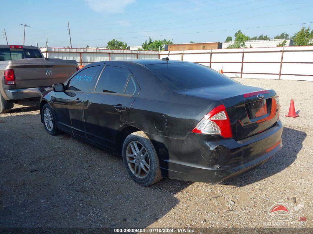 3FAHP0GA6CR408879 2012 FORD FUSION photo no. 3