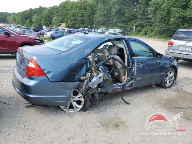 3FAHP0HA3CR101412 2012 FORD FUSION photo no. 3