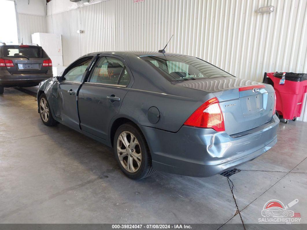 3FAHP0HA8CR321015 2012 FORD FUSION photo no. 3
