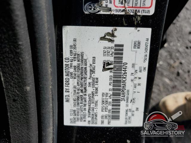 3FAHP0HA9CR264470 2012 FORD FUSION photo no. 12