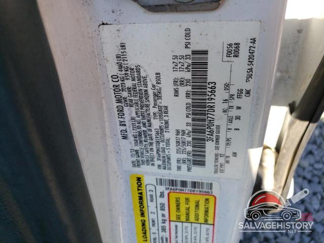 3FA6P0H77DR195663 2013 FORD FUSION photo no. 12