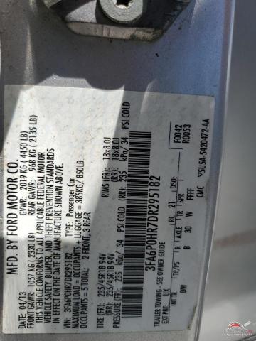 3FA6P0HR7DR295182 2013 FORD FUSION photo no. 12