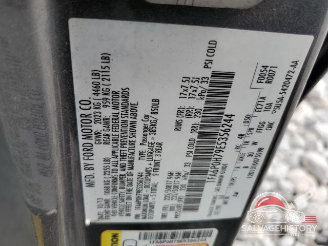 1FA6P0H79E5356244 2014 FORD FUSION photo no. 13
