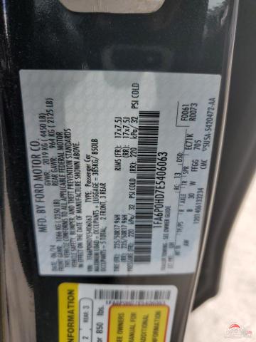 1FA6P0HD7E5406063 2014 FORD FUSION photo no. 12