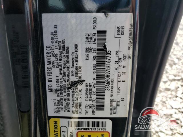 3FA6P0H97ER167705 2014 FORD FUSION photo no. 12