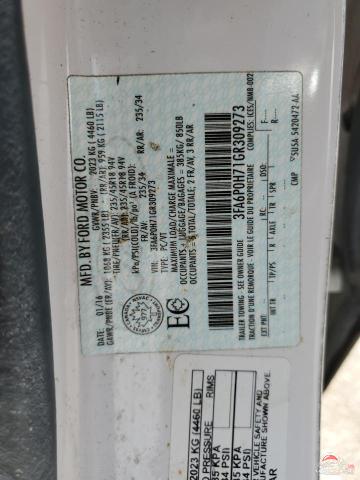 3FA6P0H71GR309273 2016 FORD FUSION photo no. 12
