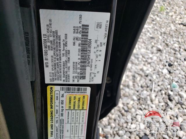3FA6P0H91GR188004 2016 FORD FUSION photo no. 12