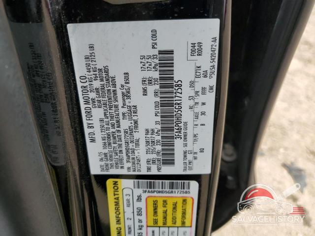 3FA6P0HD5GR172585 2016 FORD FUSION photo no. 12