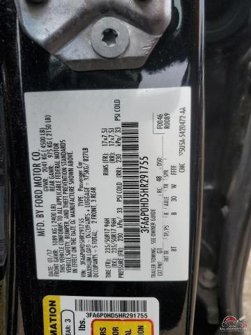 3FA6P0HD5HR291755 2017 FORD FUSION photo no. 12