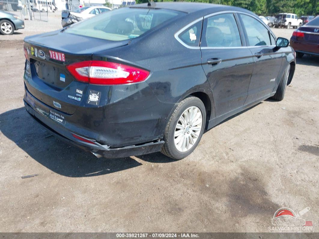 3FA6P0LU1DR147105 2013 FORD FUSION HYBRID photo no. 4