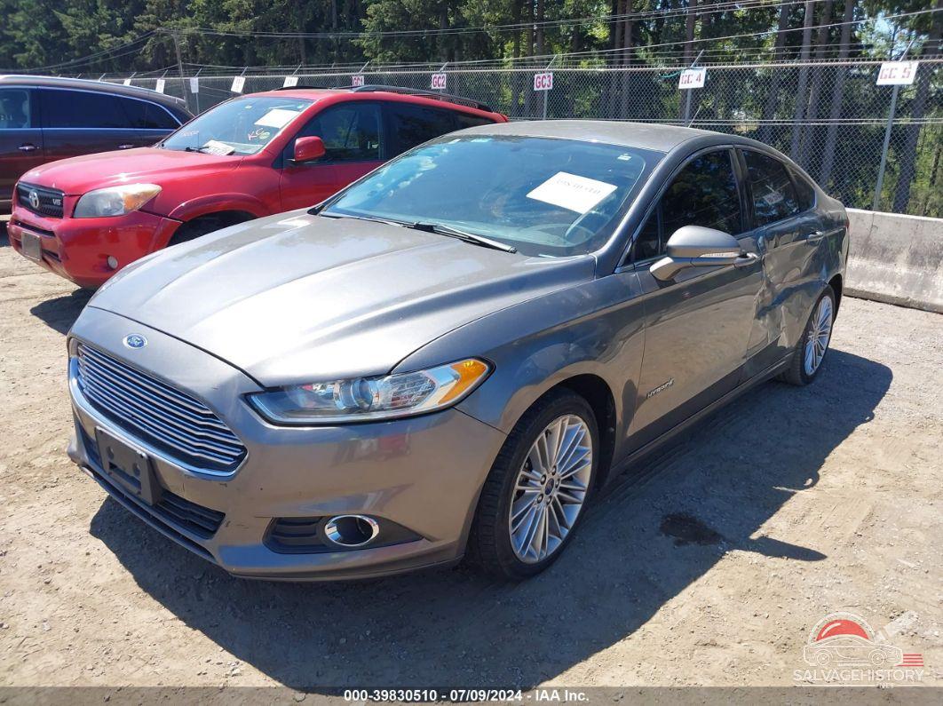 3FA6P0LU0ER227738 2014 FORD FUSION HYBRID photo no. 2