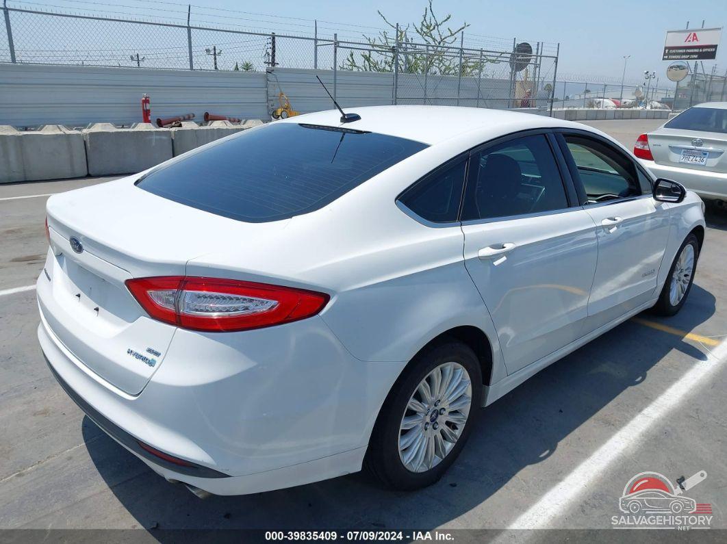 3FA6P0LUXER194778 2014 FORD FUSION HYBRID photo no. 4