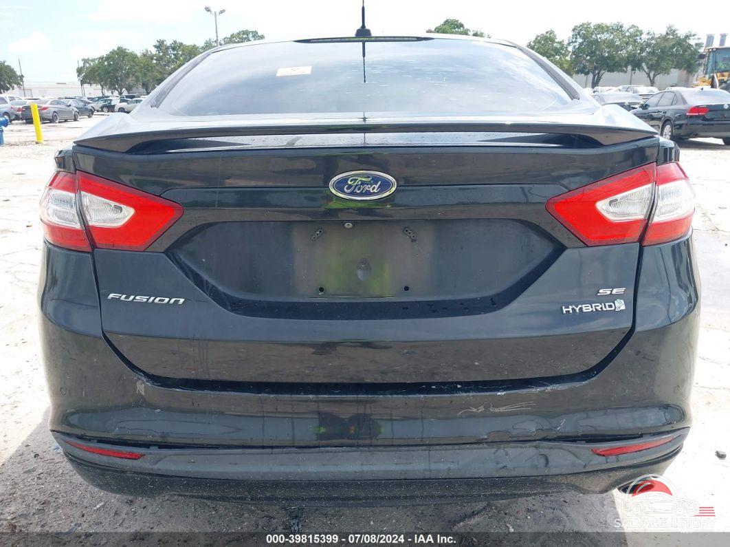 3FA6P0LU6FR228703 2015 FORD FUSION HYBRID photo no. 6