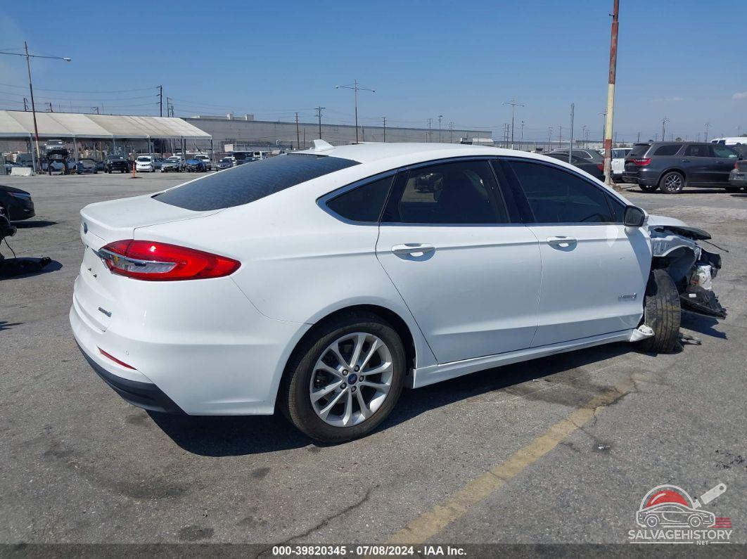 3FA6P0MU0KR224347 2019 FORD FUSION HYBRID photo no. 4